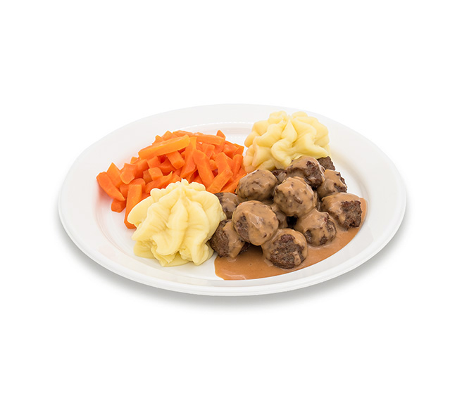 Rindfleischbällchen an Rahmsauce﻿