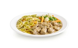 [300] ﻿Kalbsragout an Champignonsauce﻿