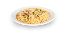 [494] Gemüse-Bulgur mit Tofu